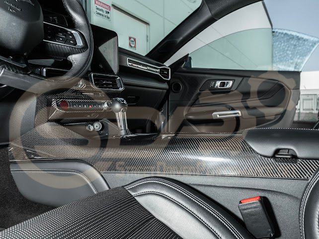 2024-UP FORD MUSTANG S650 | CARBON FIBER  ALL INCLUSIVE CENTER CONSOLE COVER